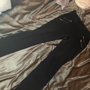 Black and gold slacks